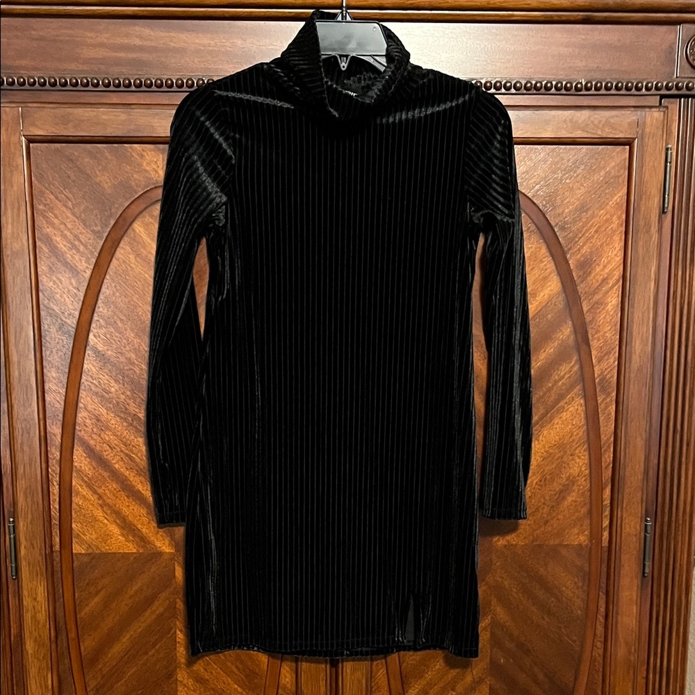 Art Class Girl’s Black Ribbed Fabric